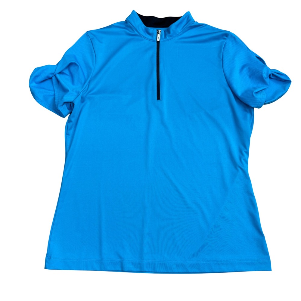 Tail Quarter Zip Ruched Sleeve Performance Top Womens Size M 
Golf Tennis Active